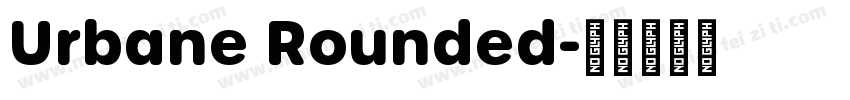 Urbane Rounded字体转换